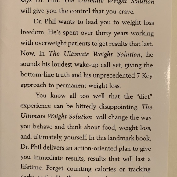☄️2/$15☄️Dr. Phil The Ultimate Weight Solution - Picture 5 of 5